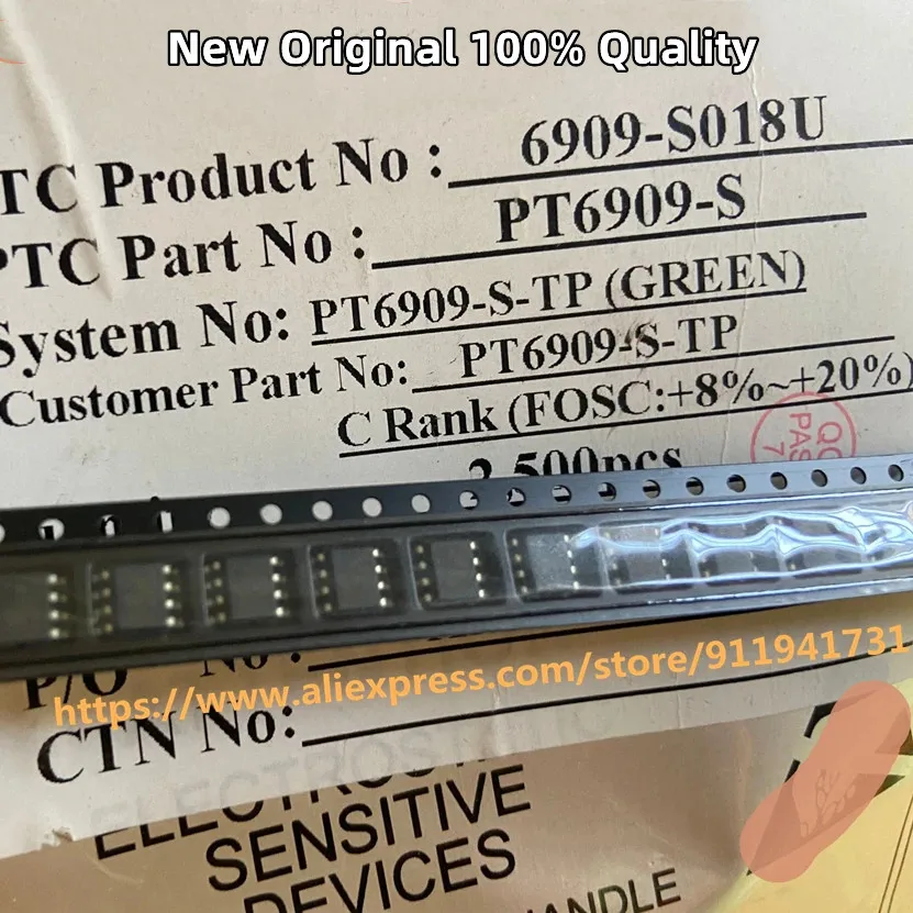 10pcs/lot 10pcs/set New Original 100% quality PT6909-S-TP PT6909-S PT6909  Linear ultra-high voltage LED consta