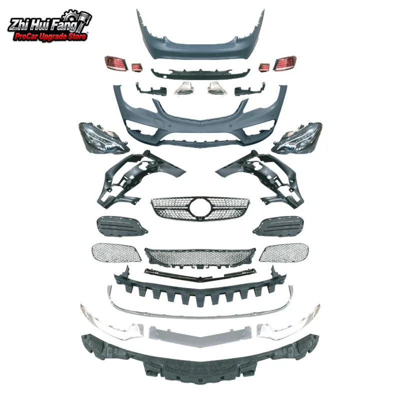 

Подходит для Mercedes-Benz E Coupe Surround W207 Old to New 18, модель E Coupe, передний и задний бампер, задний фонарь, объемный звук