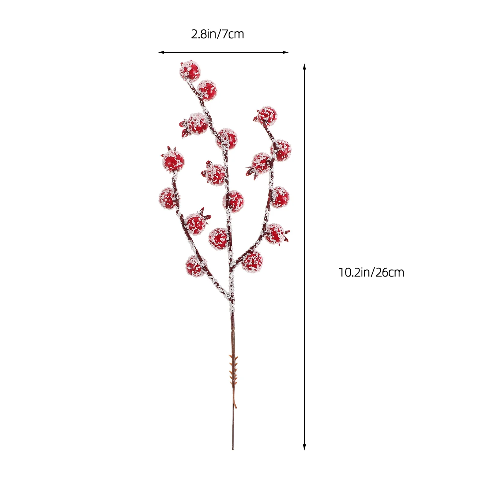 15 قطعة من فروع التوت الاصطناعي لديكور المنزل، يختار سيقان التوت الأحمر لترتيبات الزهور #5