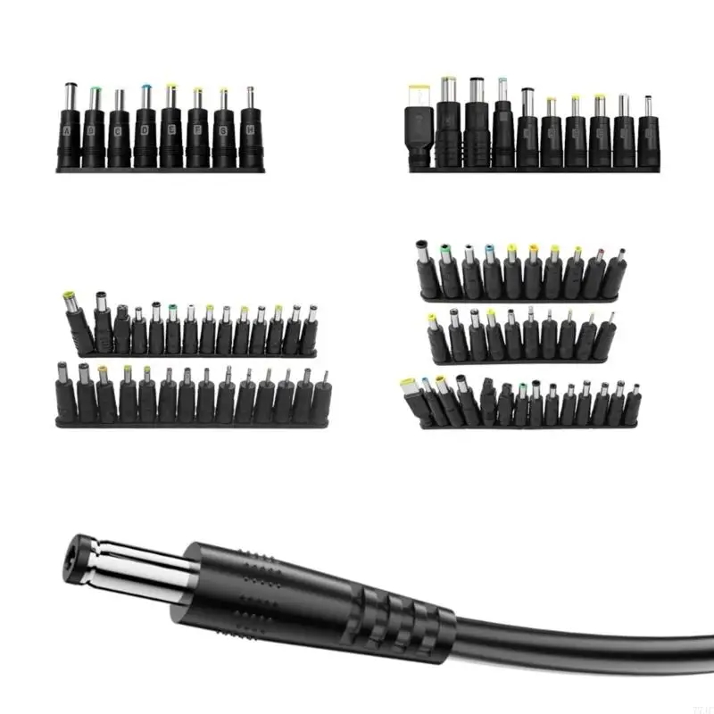 Versatiled Charging Cable Type C to DC5525 Adjustable Voltages Digital Display Included for Wide Compatibility 77JC