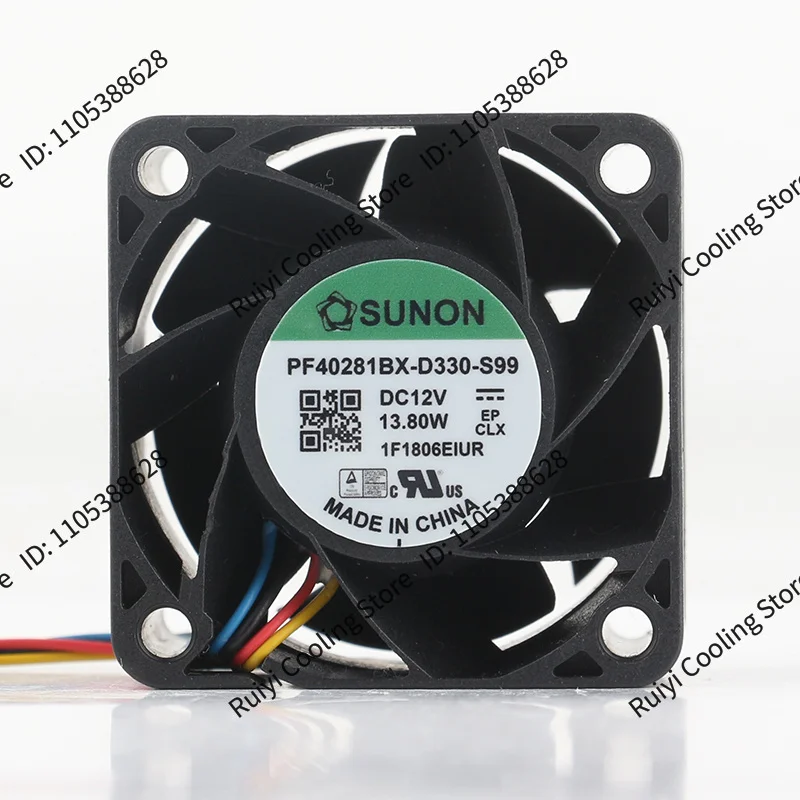 SUNON PF40281BX-D086-S99 4028 12V 13.8W 1.15A PWM speed control fan 4CM