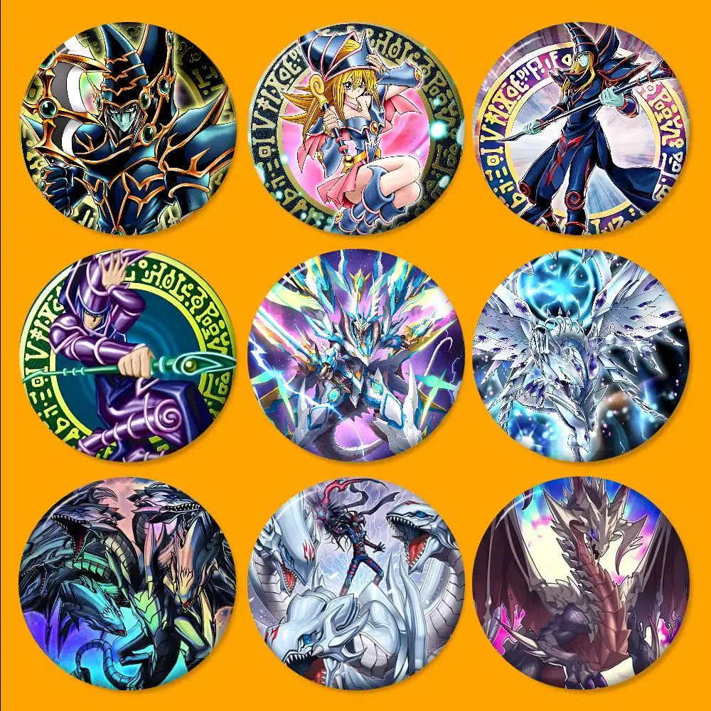 Yu Gi Oh Card 32/44/58MM Customizable Button Pins Cute Funny Creative Badge Jewelry Decor Gifts For Friends