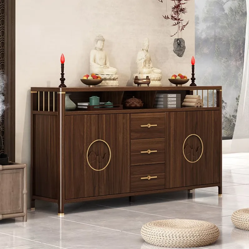 

New Chinese-style table for home use, Guanyin God of Wealth cabinet, living room incense table
