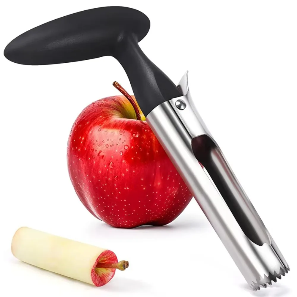 

Stainless Steel Apple Core Cutter Fruit Preparation Core Removed Apple Core Remover Sharp Serrature Easy to Clean Knife Corers