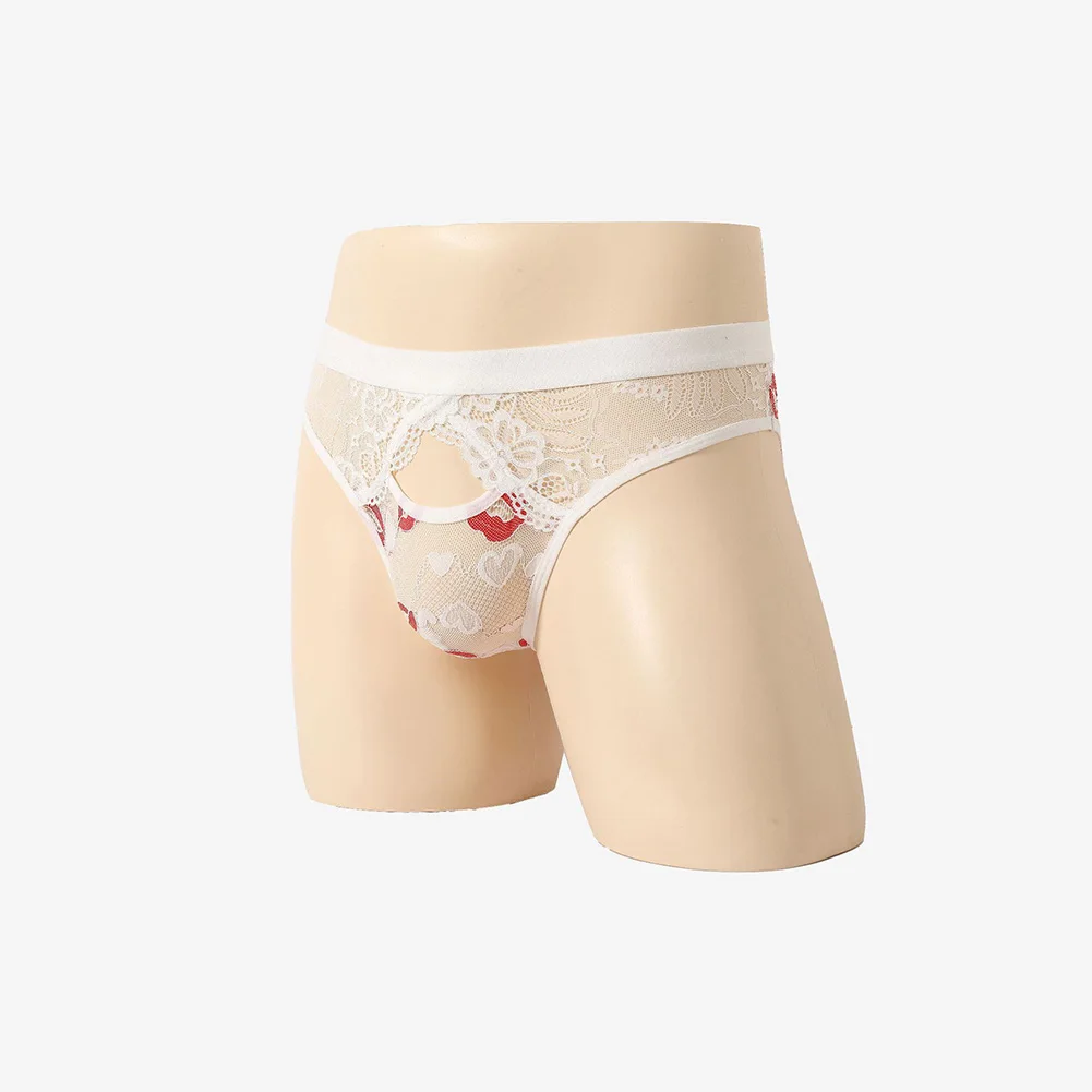 الرجال الجاكار مثير الدانتيل الكرة مثلي الجنس سيسي الحقيبة رجل مثير الملابس الداخلية تنفس ثونغ موجز سيسي السروال الصيف الرجال سراويل #3