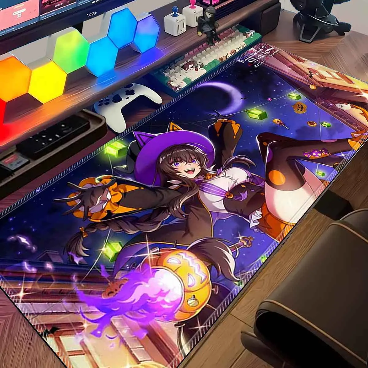 

Большой коврик для мыши E_eminence in S_shadow Коврик для мыши XXL Delta Gamer Клавиатура Настольный коврик Нескользящий коврик для мыши в стиле аниме Waifu Настольный коврик для мыши