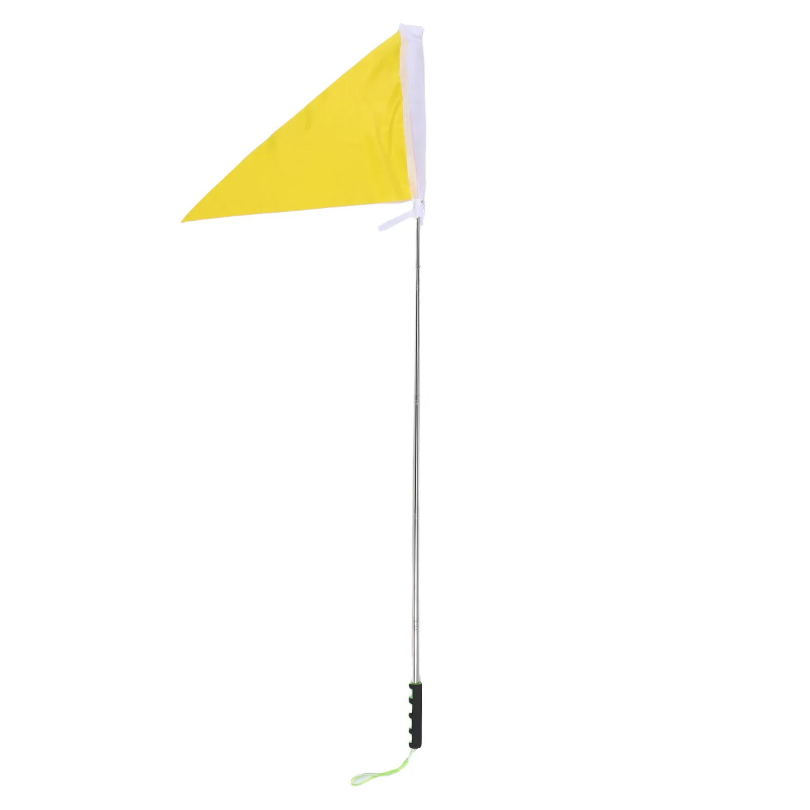 1Set Telescopic Teaching Flagpole Bright Extendable Stainless Steel Pole Portable Leader Guidance Tour Group Outdoor Signal