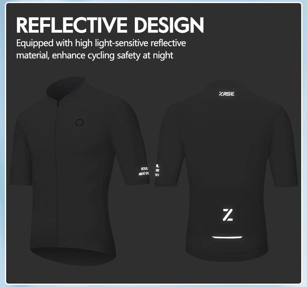 ZRSE Männer Radfahren Jersey Frauen Fahrrad Kleidung MTB Mountain Road Bike Kleidung Tragen Kurzarm Maillot Shirt UPF 50+ Sommer – Detail 6