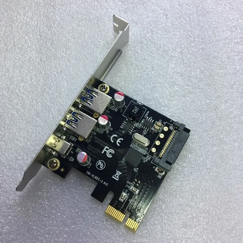 PCI-E to USB 3.1type-c expansion card PCI-E to USB 3.0 and type-c adapter card convenient and practical