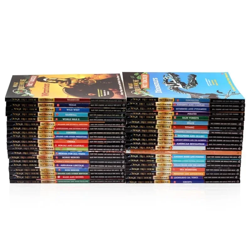Original English Reading Children's Books 40 Books/Set Magic Tree House Fact Tracker Story Books for Kids English Books