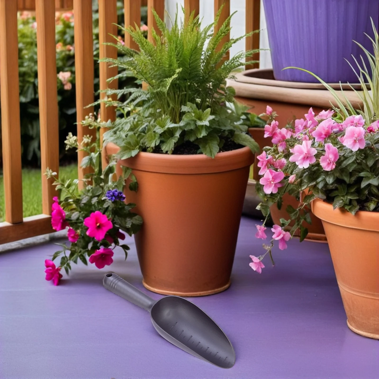 

5pcs Garden Soil Shovels Ergonomic Light Plastic Shovel For Digging Transplanting Gardening Tools Balcony Trowels Fine
