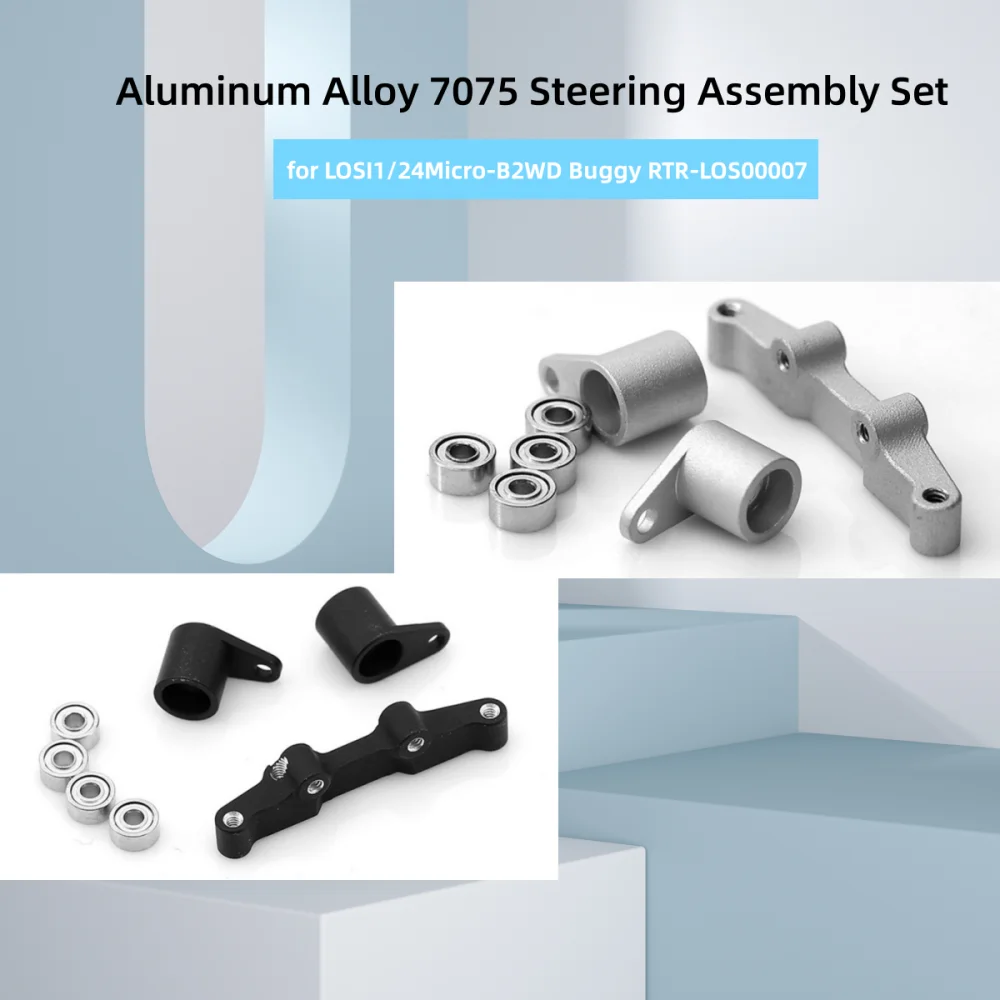 

For LOSI1/24Micro-B2WD Buggy RTR-LOS00007 Model Car Aluminium Alloy 7075 Steering Assembly Set RC Toys Accessories