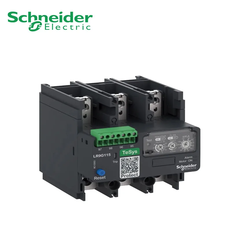 Schneider Electronic thermal overload relay, new model LR9G115C set current 28-115A Old model LR9F5367 motor protection 50/60hz