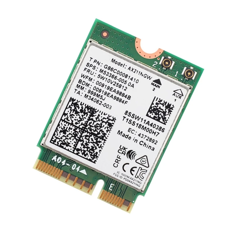 WiFi 6E 5374M AX211 AX211NGW CNVio2 BT5.3 Wifi carte sans fil réseau tri-bande livraison directe