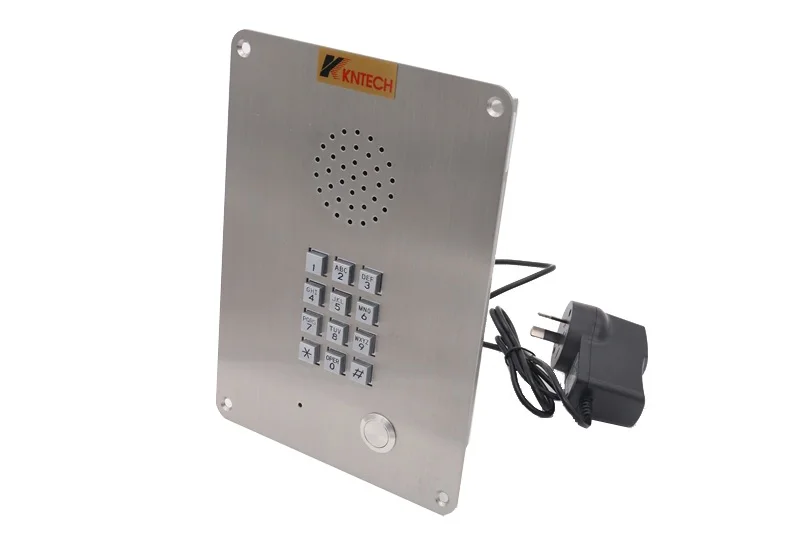 KNZD-06 Industrial Anti-Vandal KNTECH SIP Phones Stainless Steel Flushed Intercom System IP Network Corded Telephones