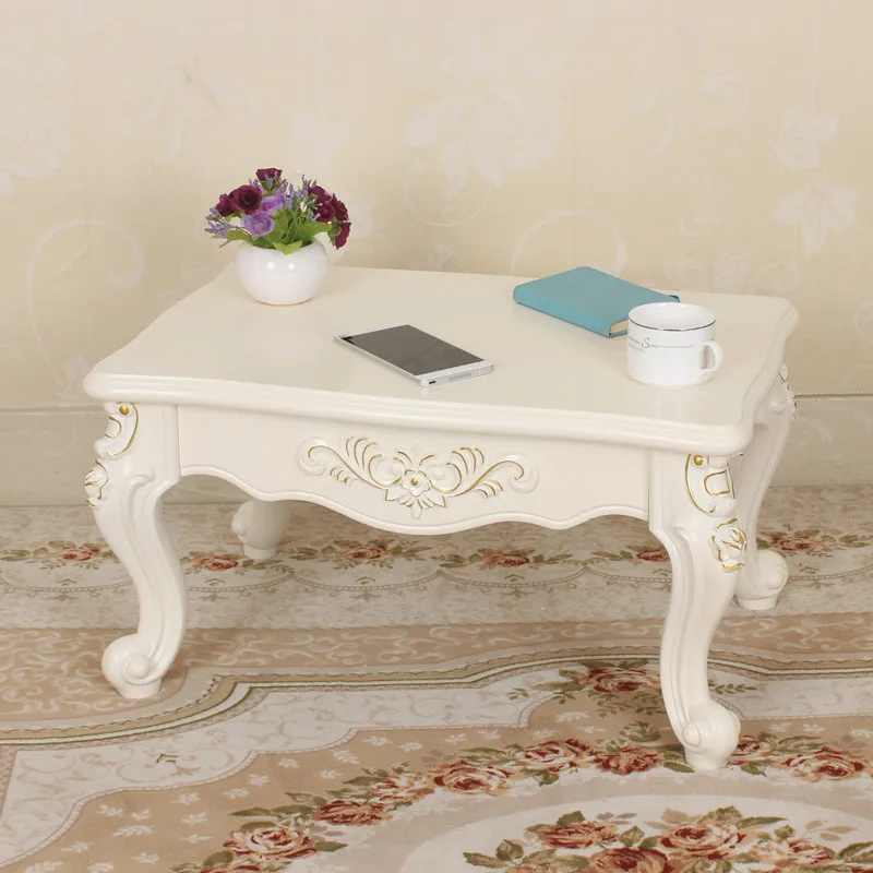 

New European-style simple mini kang table, window sill kang table, low table, household tatami small coffee table creativity