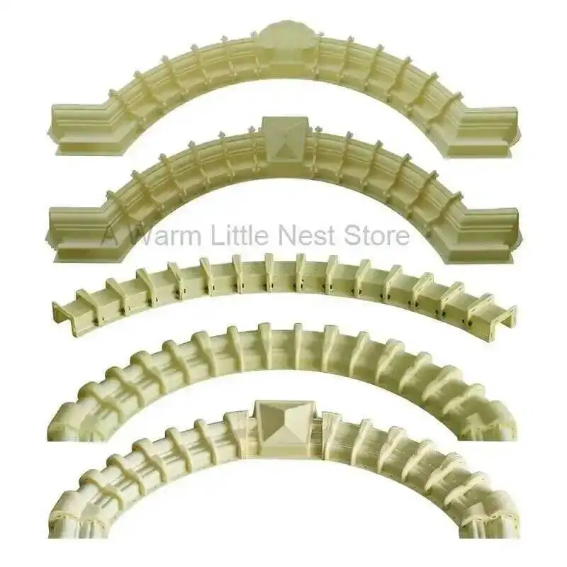 Creative Arched Arc Roman Column European Retro Window Molds Villa Garden Exterior Wall Building Home Cement Cast-in-place Model