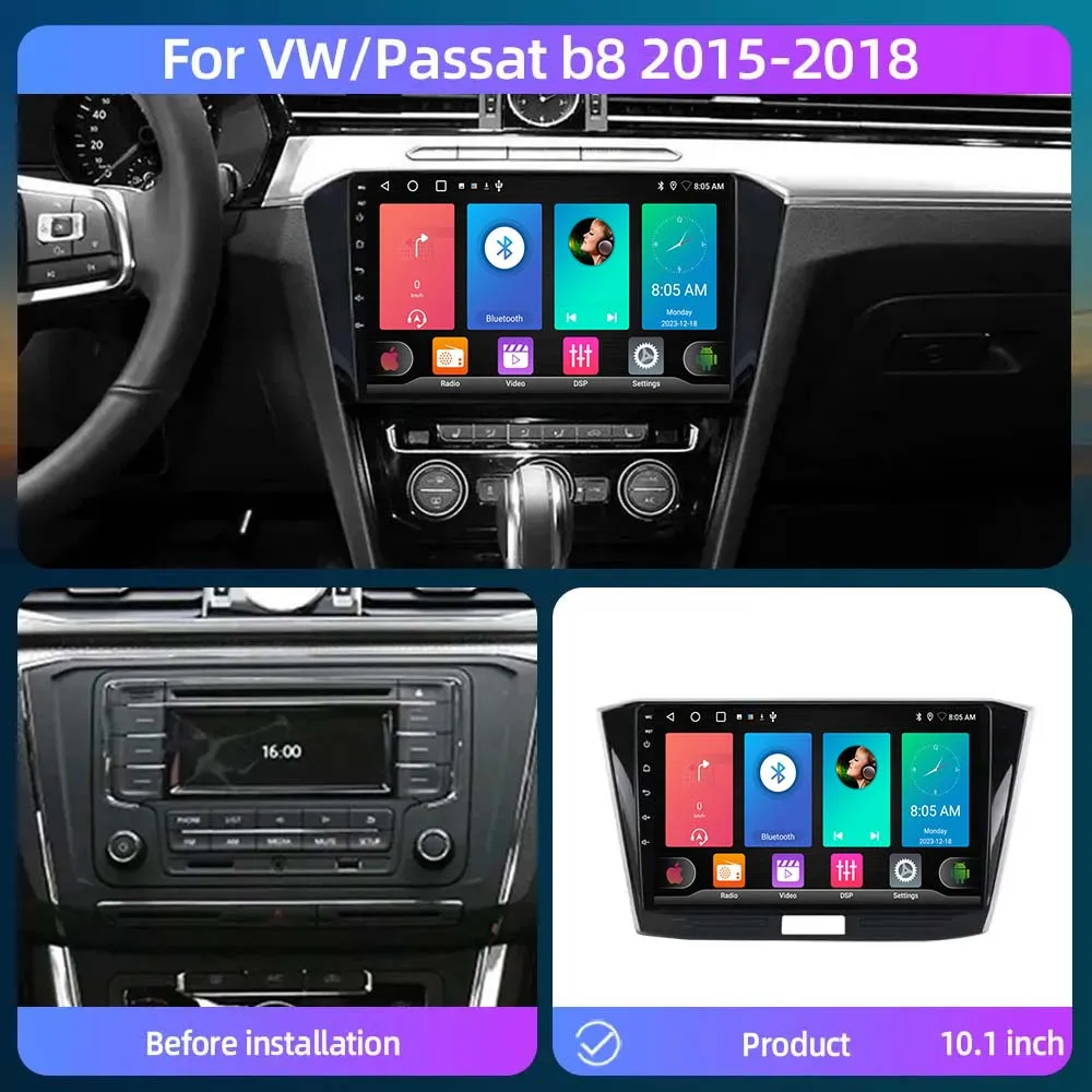 7862 CPU Android For Volkswagen VW Magotan Passat B8 2017-2018 Multimedia Player GPS Navigation No 2DIN Stereo Head Unit Carplay