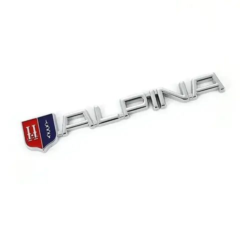3D Metal Chrome Black Logo ALPINA Rear Trunk Fender Emblem Sticker Car Front Grill Badge Decaks Auto Styling Accessories 8 best sales toyota logo black - №5