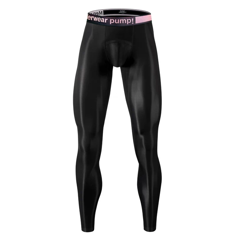 Men's Panties Men Quickly Do Gifts for Men Fashion Tight Ice Silk Sports Fitness Pants Long Leggings Man Underwear Hot Plus Size