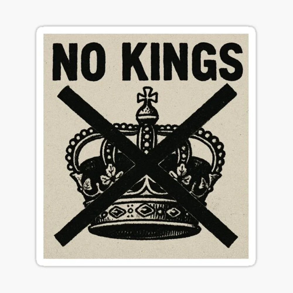 no kings no oligarchs Sticker for Laptop Decor Bedroom Car Cute Cartoon Art Fashionable Public Suitcase
