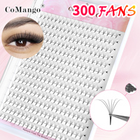 High Retention Sharp Narrow Stem Premade Volume Fans Eyelash Extension 3D 6D 10D 12D 14D 16D Thin Pointy Base Russian Volume Fan