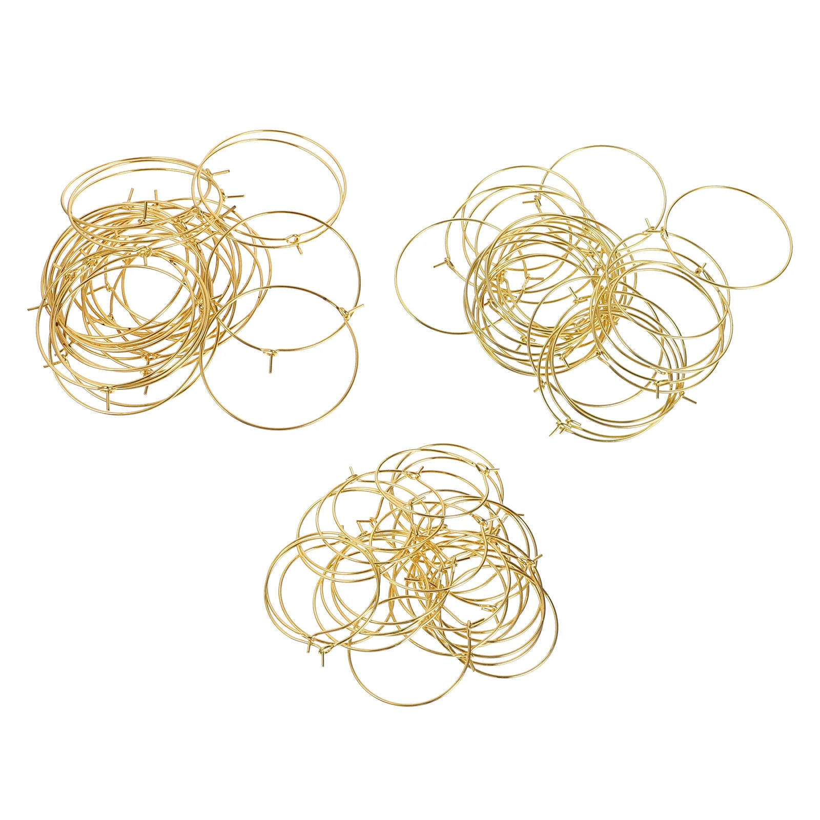 180Pcs Earring Making Kit DIY Iron Hoop Set for Jewelry Craft Supplies Handmade Earrings Hoops Circles Jewelry Accessories