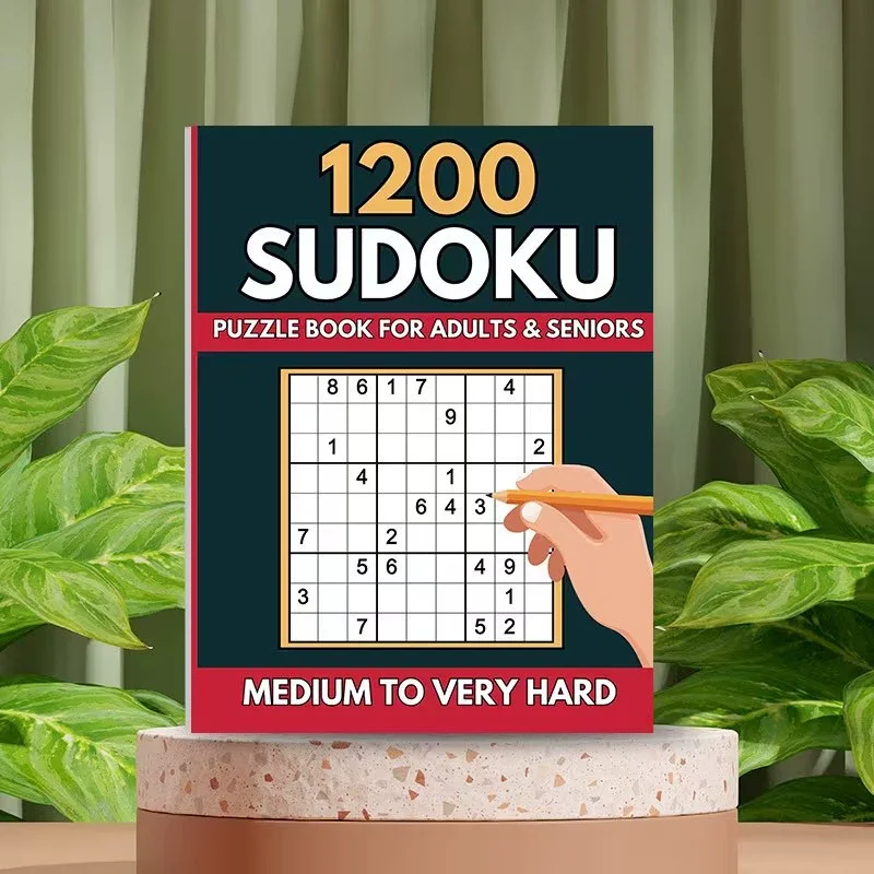 English Sudoku Game Book That Makes Children Smarter As They Play, with Nine Grid Filling for Logical Thinking Training