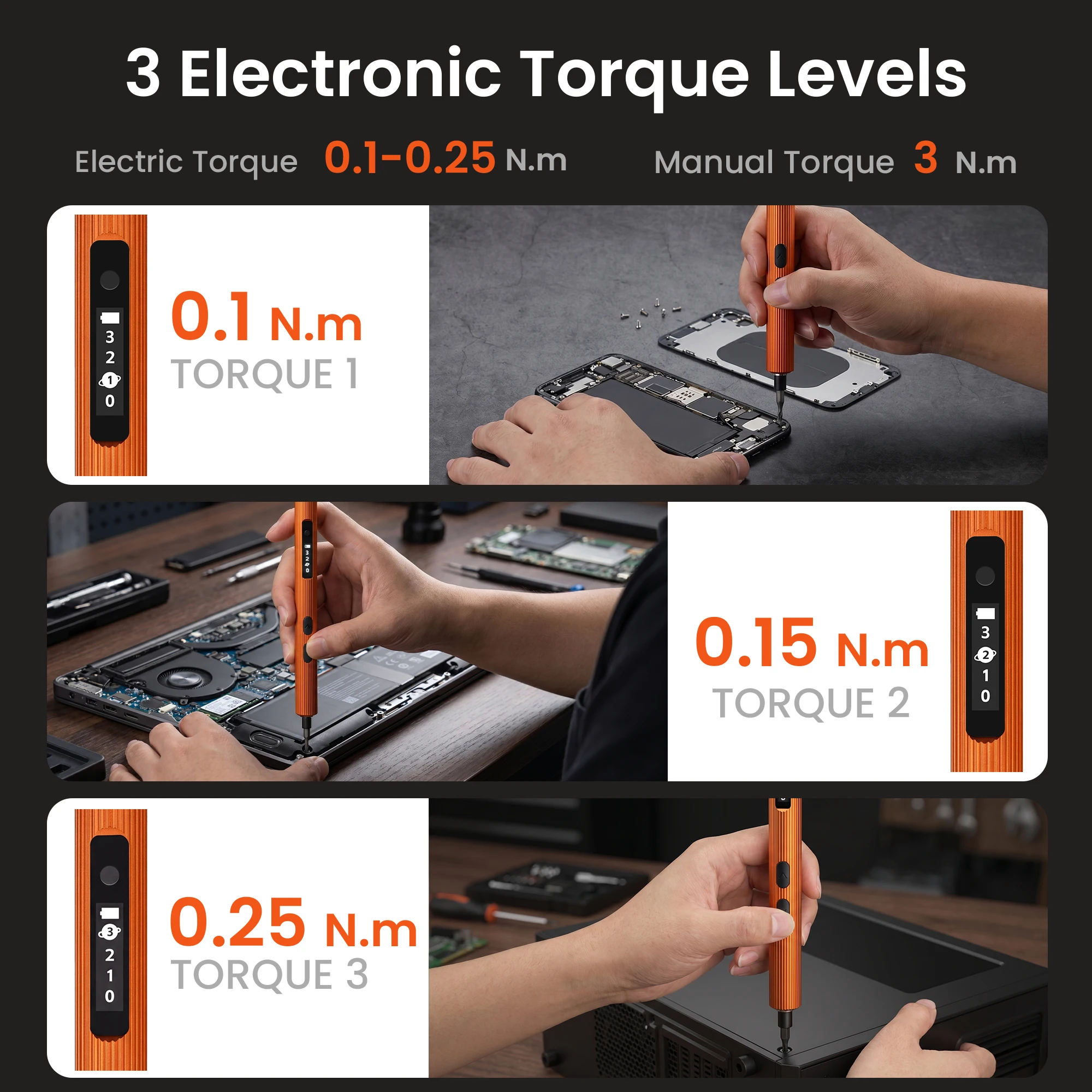 3.7V Precision Screwdriver 52i - Pc Gaming Orange review and price