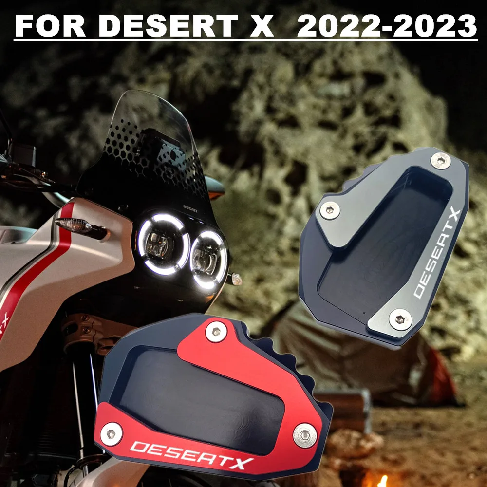 

New For Ducati desert x DESERT X 2022 2023 Motorcycle CNC Side Stand Extension Kickstand Enlarge Pad