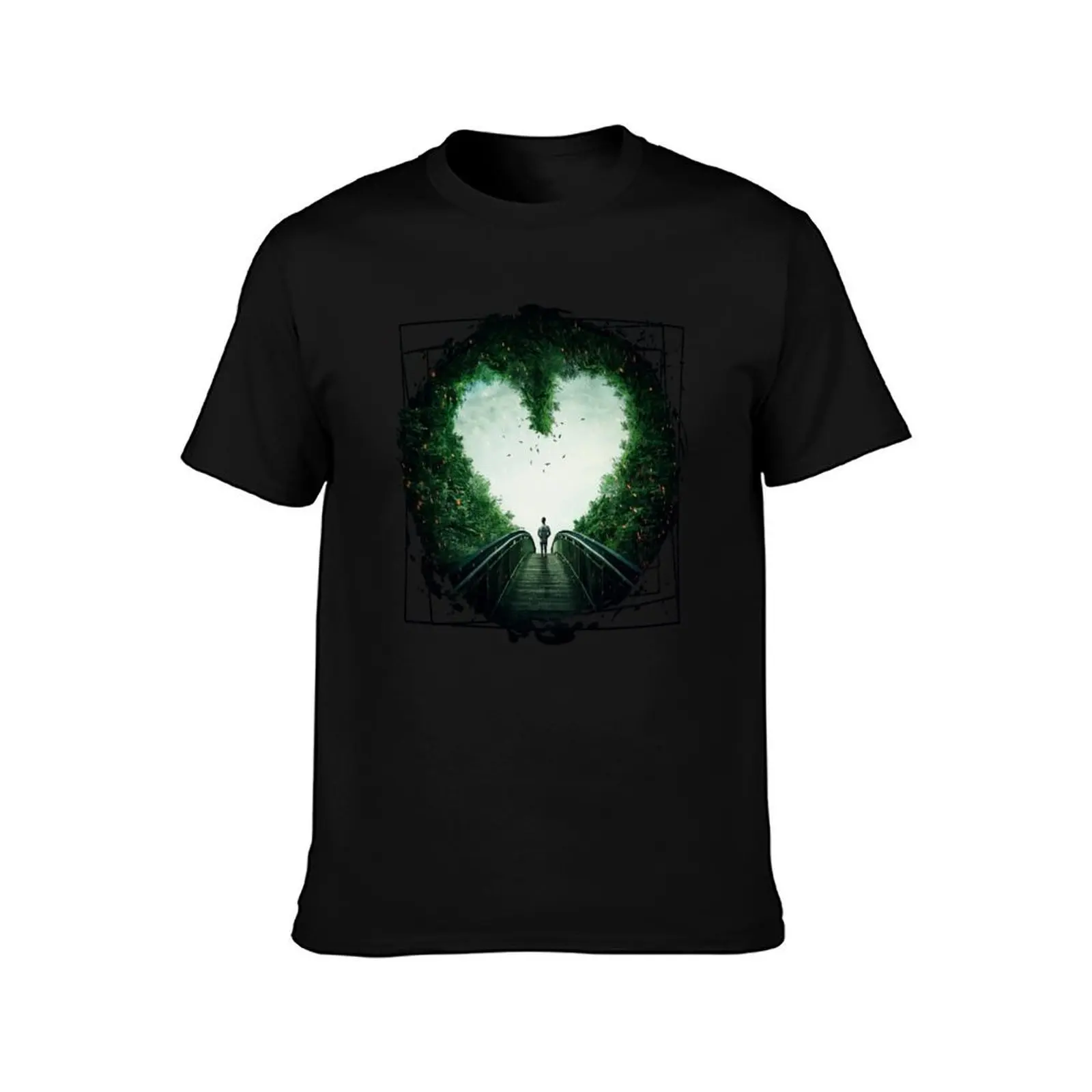 follow your heart T-Shirt, Summer Casual Cotton Tee, Oversized Streetwear Tops, Vintage Graphic Print, Loose Fit Short Sleeve