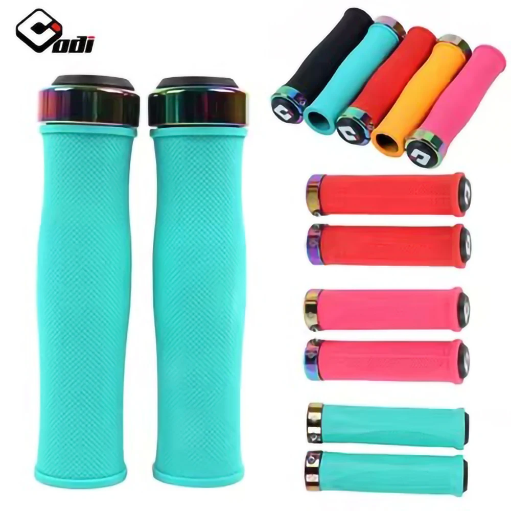 

Odi Silicone Grips Soft Bicycle Handlebar Grips 22.2mm Anti-slip Mountain Bike Handle with Lock Ring for MTB BMX Folding Bike