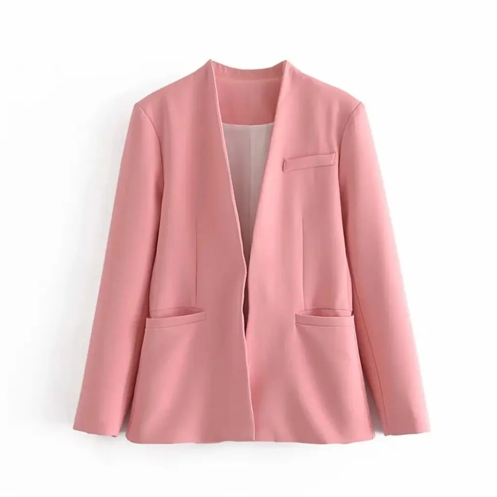 

Ladies Solid Color Small Suit Coat European American Style Women's Autumn Fashion A8GS66075A