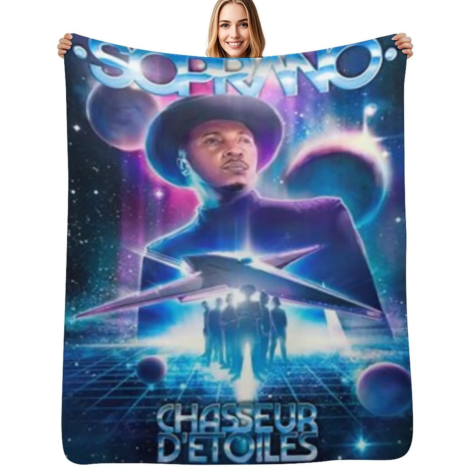 SOPRANO STAR HUNTER Throw Blanket Warm Accent Blanket for Living Room Decoration