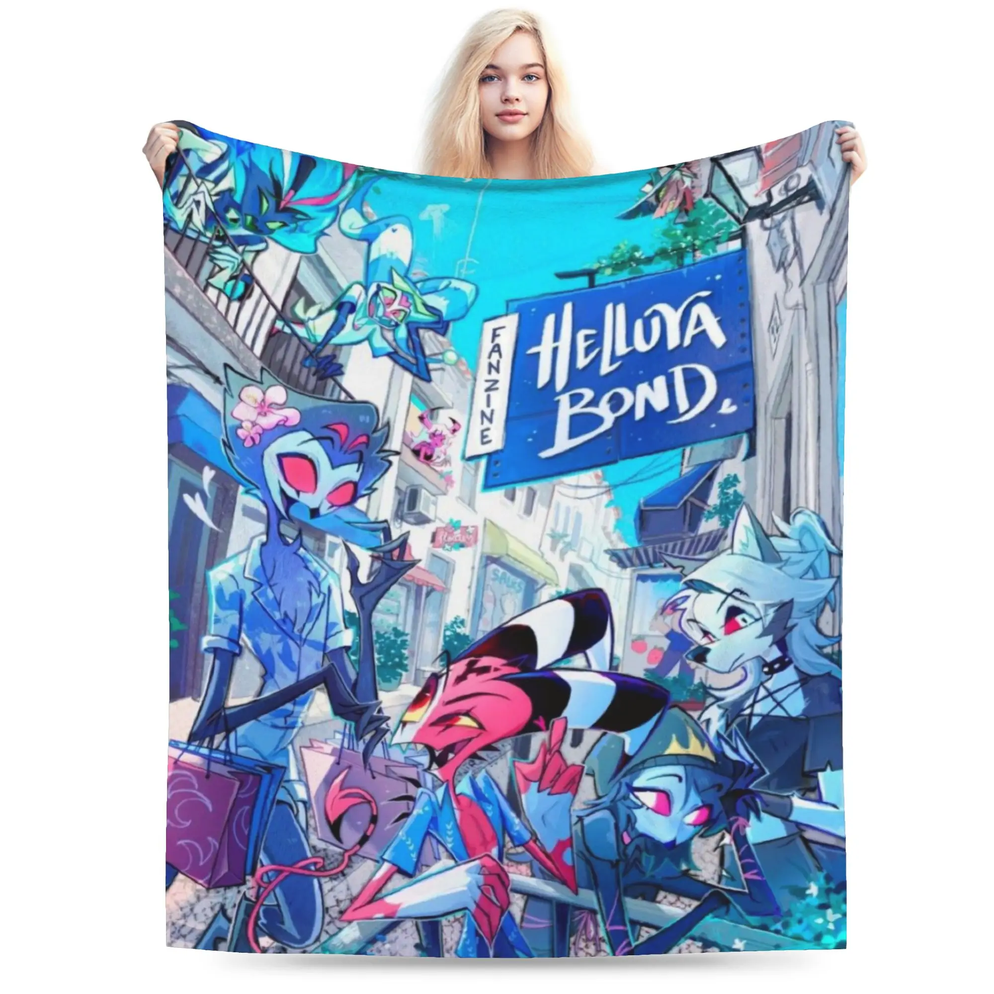 

Одеяла Hazbines Hoteles Alastor vox 2, бархатные расслабляющие супер мягкие пледы для постельного белья, покрывала