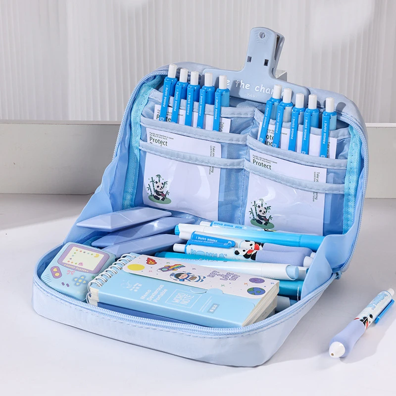 1Pcs 12Layers Multifunctional Large Capacity Pencil Case Good Looking Classification Storage Stationery Storage Bag
