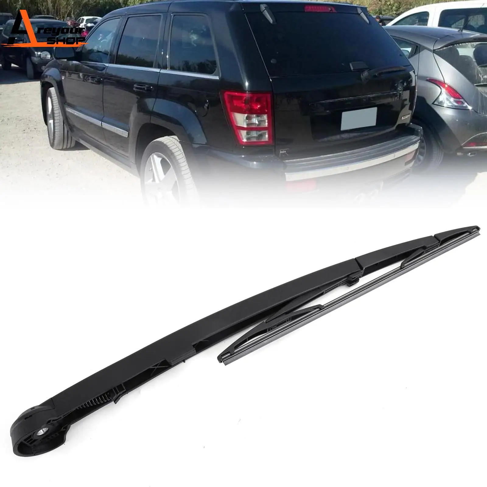 Areyourshop Rear Window Wiper Arm Blade For Jeep Grand Cherokee 2005 2006 2007 2008 2009 2010 Car Exterior Accessories Auto Part