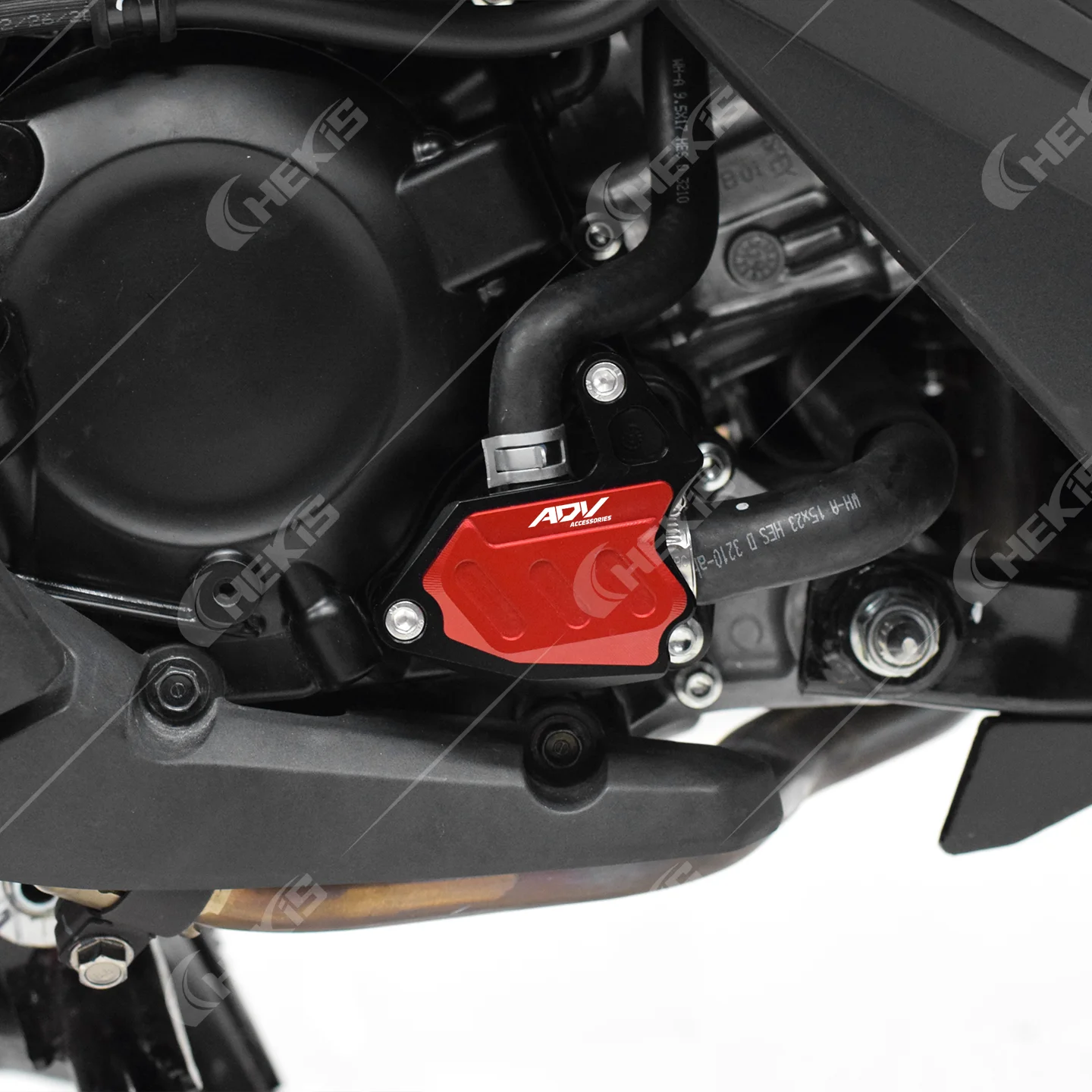 Chekis Is Suitable for Honda Adv350 Modification Parts, Water Tank Protection Cover, Aluminum Alloy Water Tank Decorative Protection Cover, Anti-Collision Cover