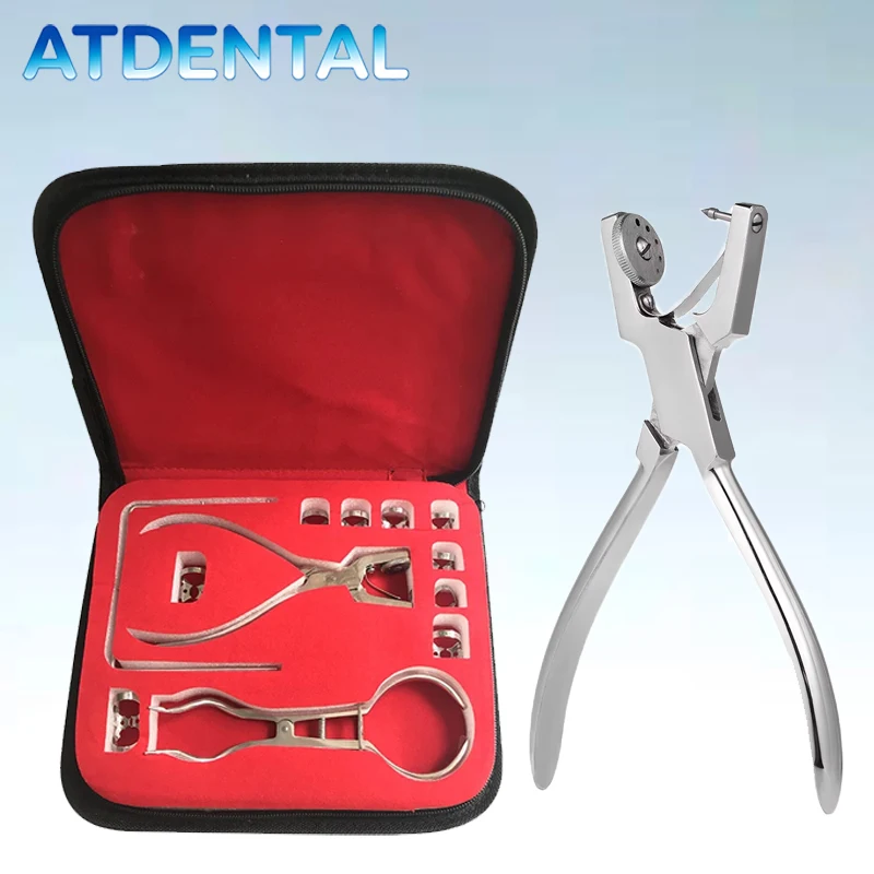 

Dental Dam Hole Puncher Pliers for Dentist Perforator Rubber Orthodontic Tools Dam Clip