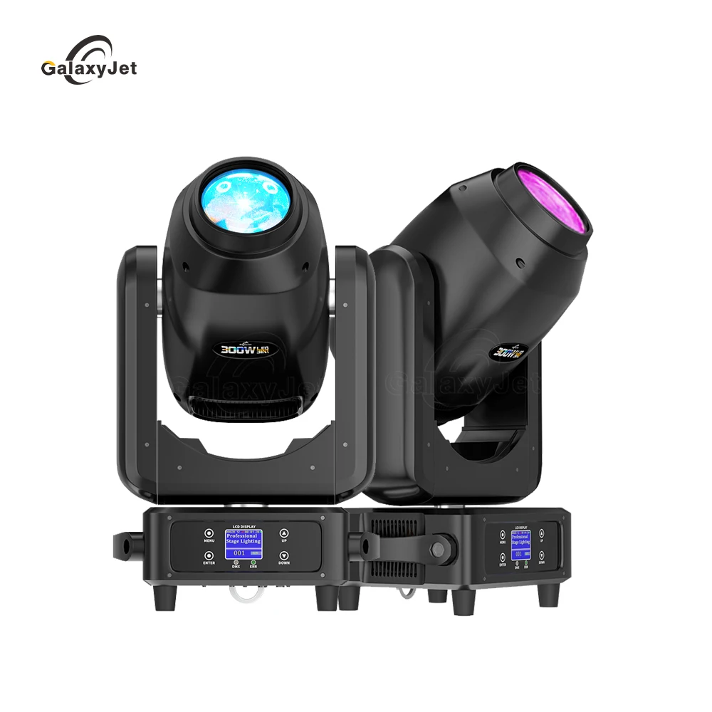 

GalaxyJet 1pc LED Beam & Spot & Wash 3IN1 300W Moving Head Lighting Zoom Focus With RDM Auto Show Bar Disco DJ Stage Light