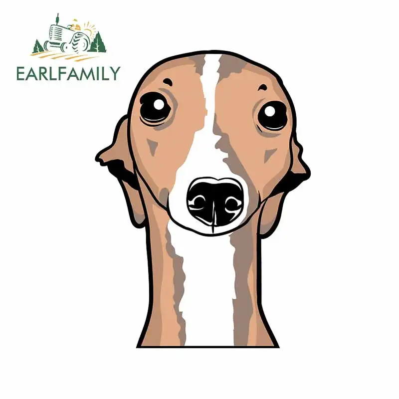 EARLFAMILY 13cm For Italian Greyhounds Repair Decals DIY Car Stickers Fashion Waterproof Vinyl Material For JDM SUV RV Decor