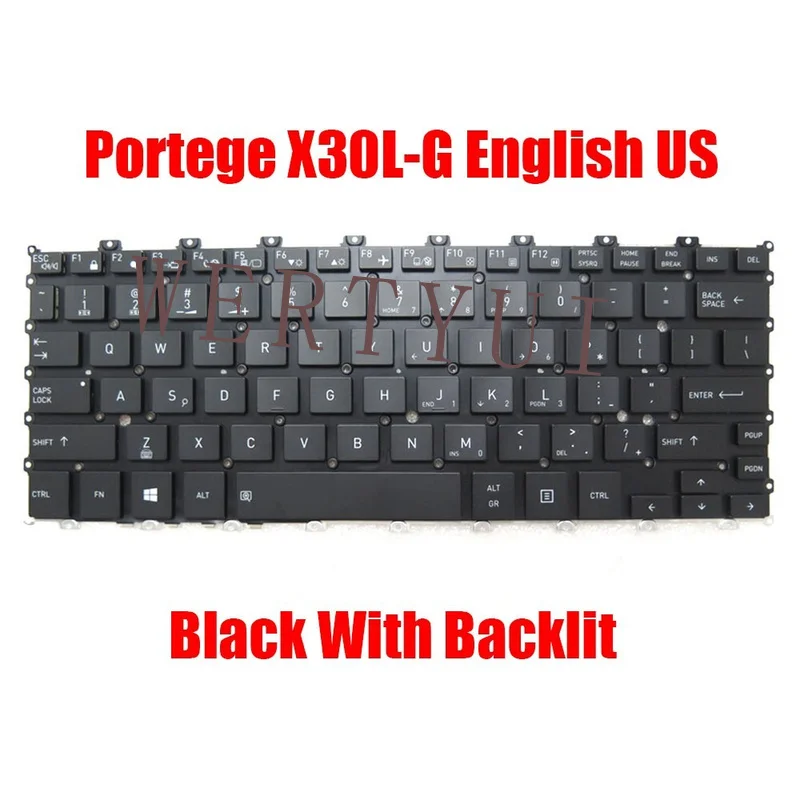 

Клавиатура ноутбука Dynabook для Portege X30L-G английская без указания, новая