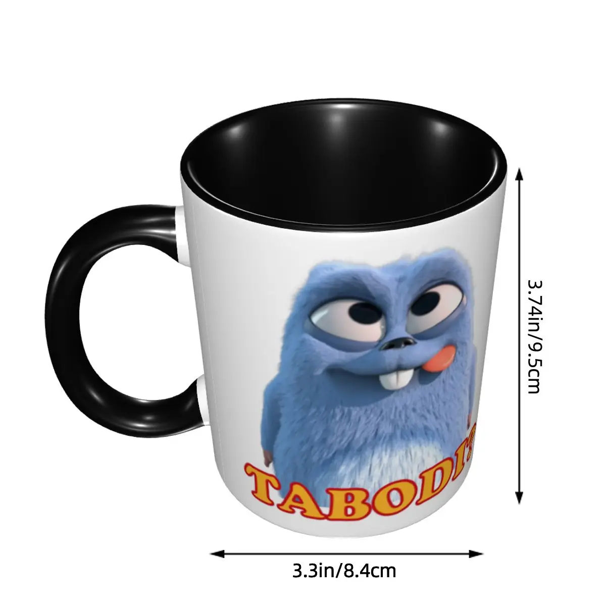 Custom Grizzy And The Lemmings Funny Happy Hungry Delicious Excited Cartoon Coffee Mugs DIY Ceramic Tea Milk Cups