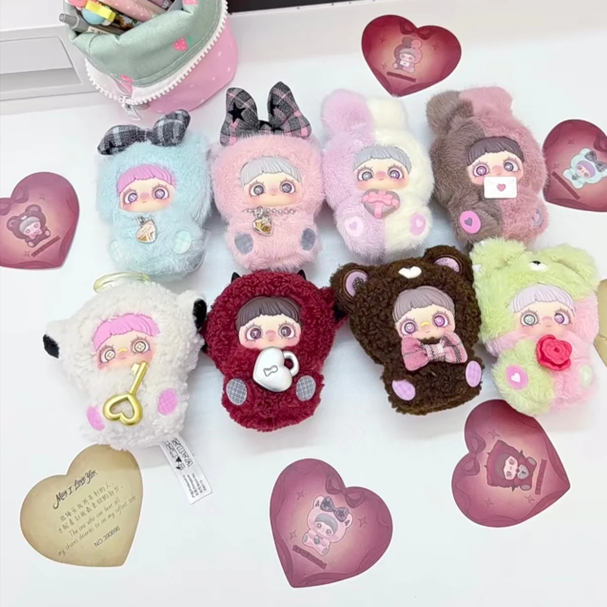 オリジナル新ビニールブラインドボックスメイメイエンドレスラブシリーズ漫画人形バッグペンダント女の子の誕生日プレゼントおもちゃ飾り装飾