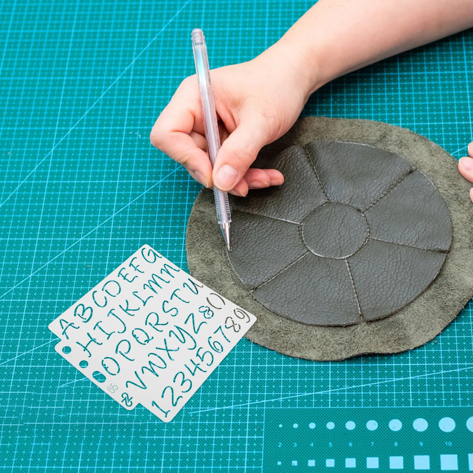 

6Pcs Precision Letters and Numbers Stencils Set Plastic Templates for DIY Craft Painting Spray Paint Stencil Wood Burning