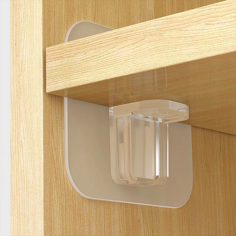 Adhesive Shelf Support Pegs, Drill Free Nail Instead Holders, Closet Cabinet, Shelf Support Clips, Wall Hangers, Home, 10Pcs