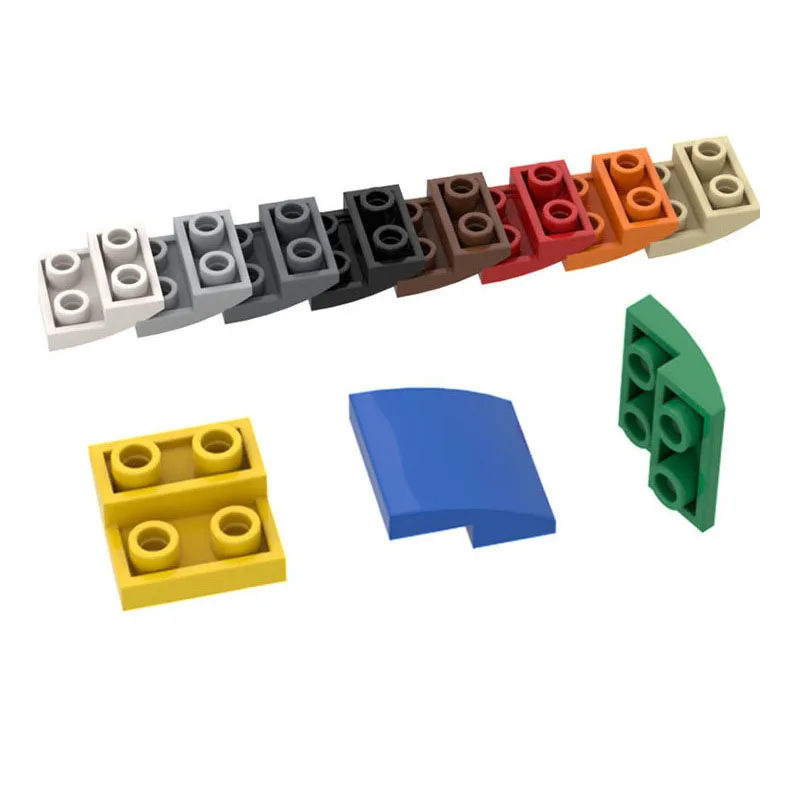 MOC100PCS 32803 Curved 2x2x2/3 Inverted Building Blocks Kit Slope Educational Bricks Particle Puzzle Toy Children Birthday Gifts