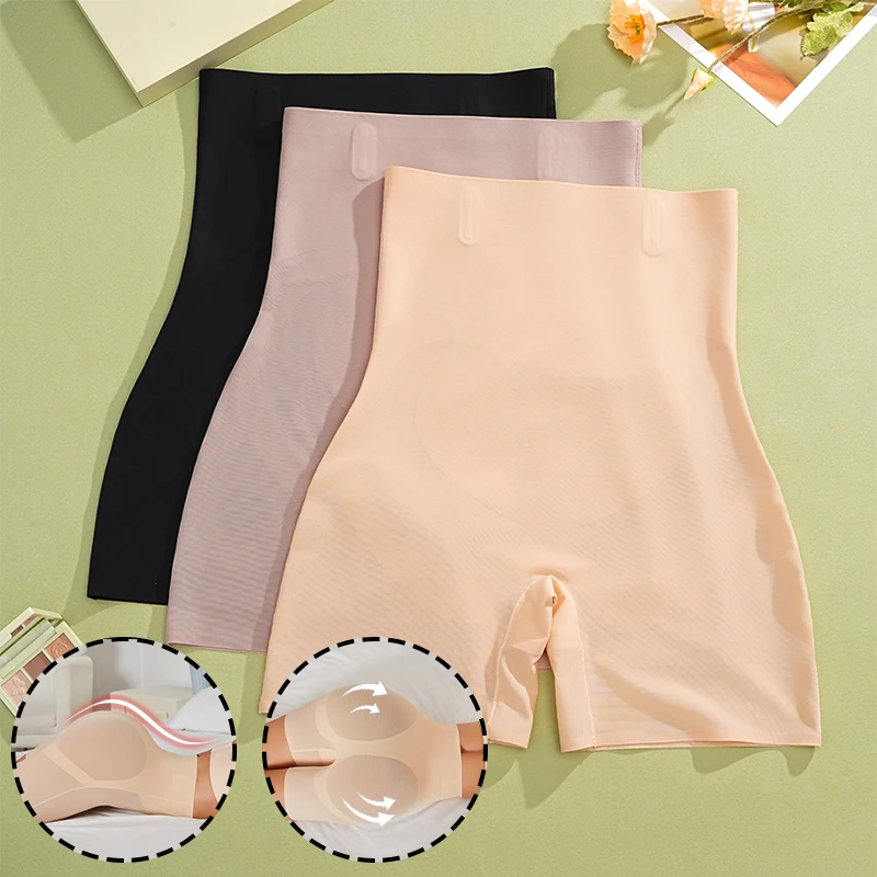 

FINETOO 1 шт., корректирующие шорты для мальчиков с высокой талией, тонкие шорты с контролем живота, подтягивающие ягодицы, женское нижнее белье, дышащее корректирующее белье