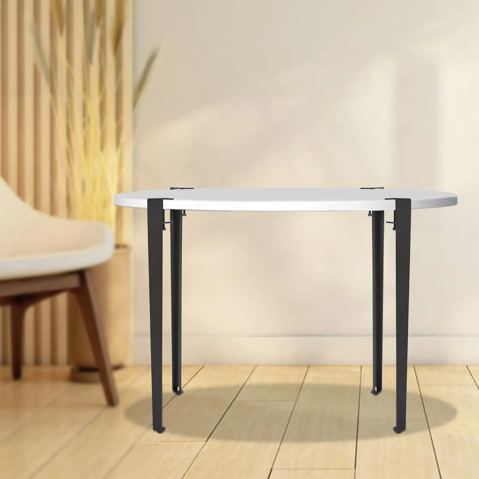 Dyrabrest 4 個テーブル脚 28 インチデスク脚調節可能な F 字型サポートフィート高耐久交換脚調節可能なクランプ & Fo