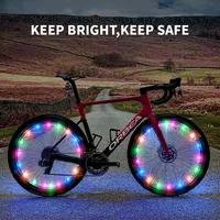 Bicycle Hot Wheel Lights MTB Bike Frame Decor Lights Bicycle Spoke Lights Night Riding Lights Valve Lamp accesorios bicicleta